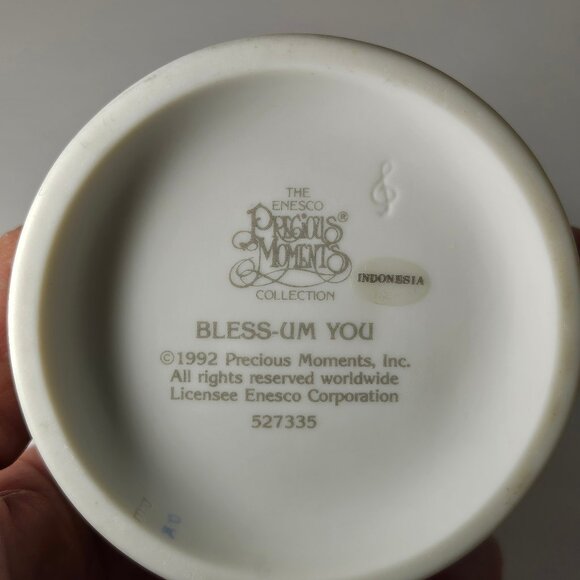 Precious Moments Collection 1992 Porcelain "Bless-Um You" Figurine Native Americ - Picture 9 of 9